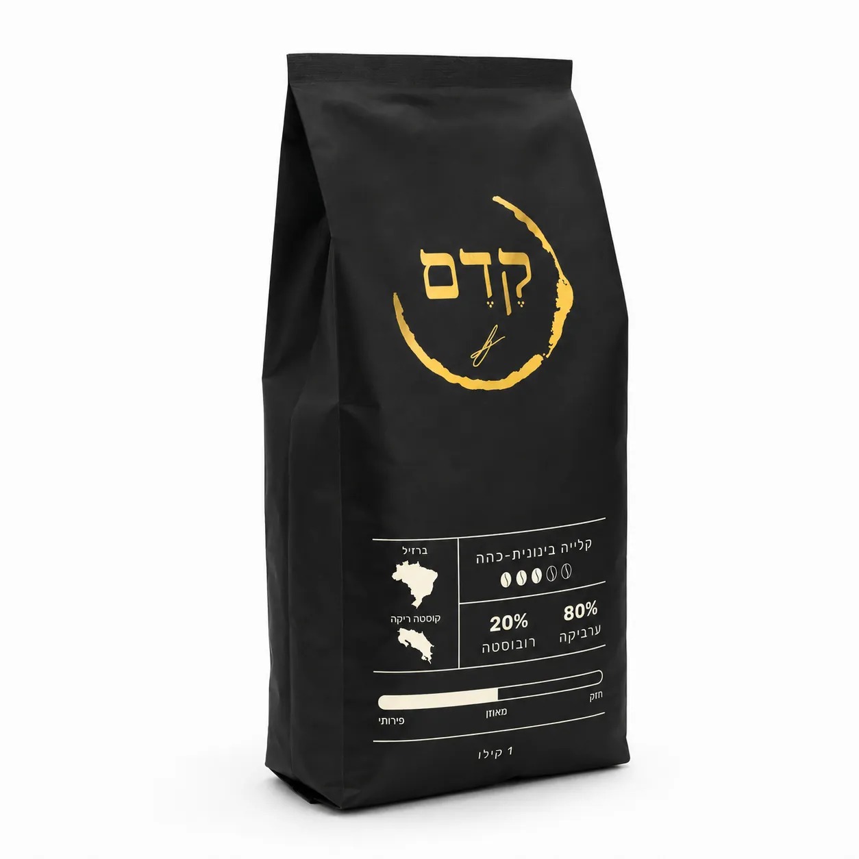 קפה קדם ברזיל – קוסטה ריקה קלייה בינונית כהה